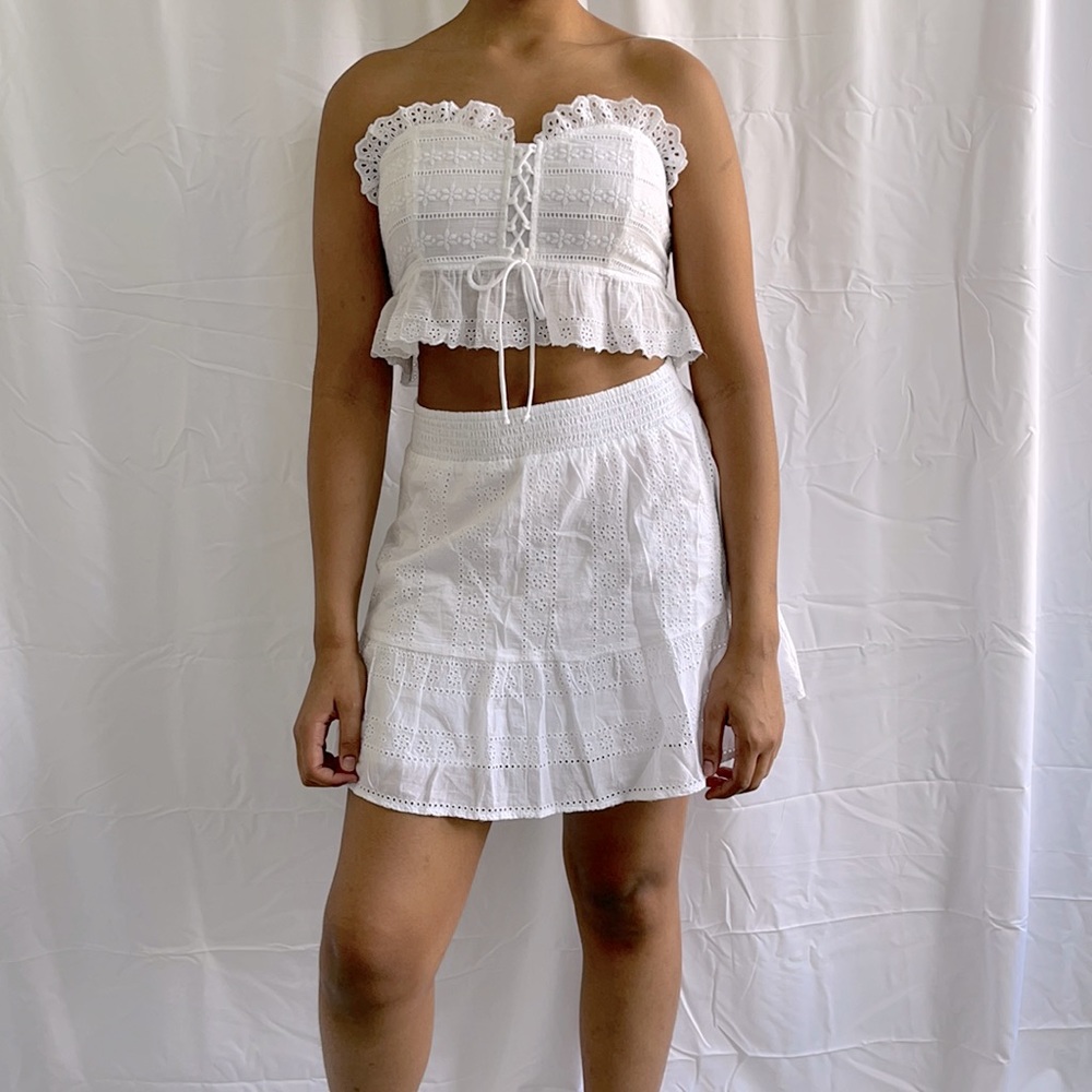 American Eagle Lace Mini Skirt Set